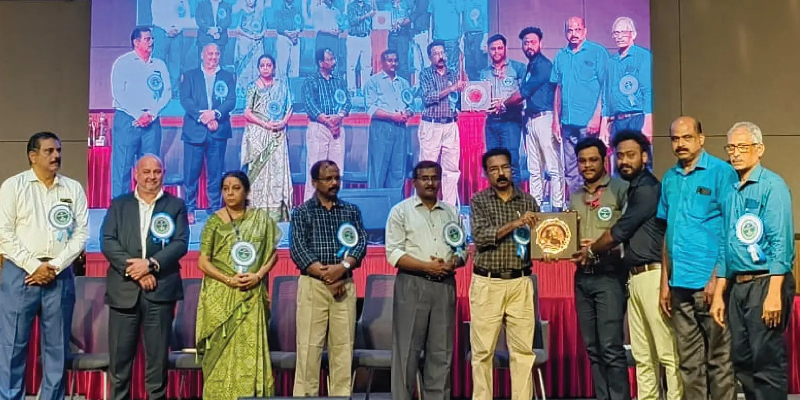 Receiving the Abhinandan Patra for the national safety award 2025