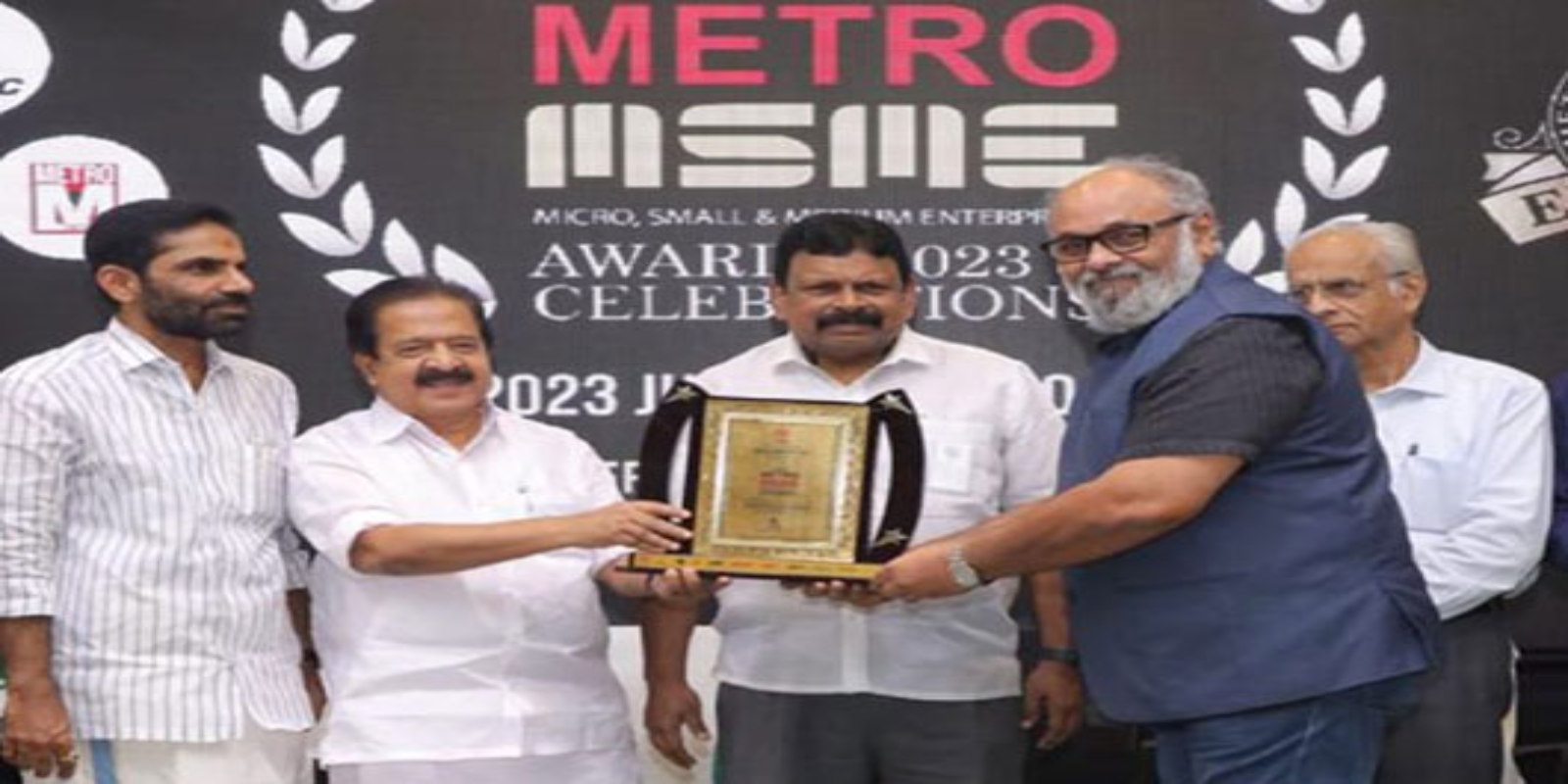 K Anil Varma Receiving KSIDC Metro MSME Awards 2023