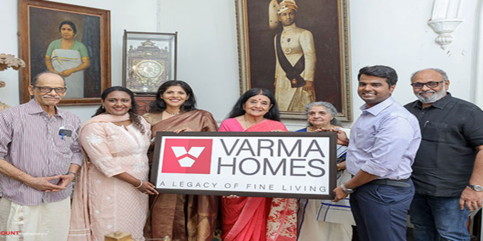 Revealing brand new logo of Varma Homes by Her Highness Princess Gouri Parvathi Bhai