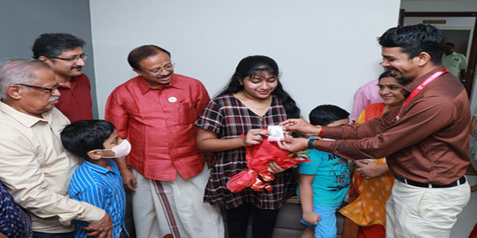Varma Homes honoured Keerthana, resident of Varma Dr. Pai's Heritage