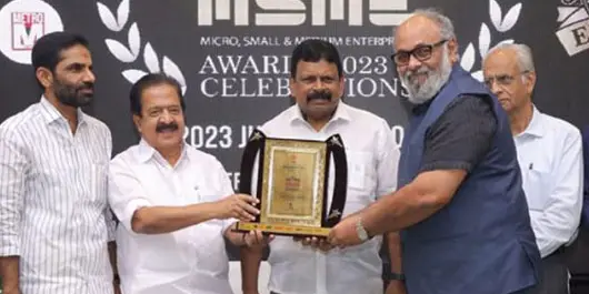 K Anil Varma Receiving KSIDC Metro MSME Awards 2023