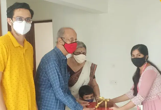 Mr. E M Raja and Mrs. Rajeswari